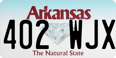 AR license plate 402WJX
