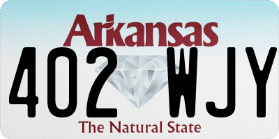 AR license plate 402WJY