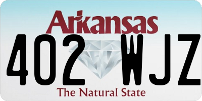 AR license plate 402WJZ