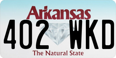 AR license plate 402WKD
