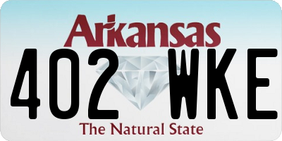 AR license plate 402WKE