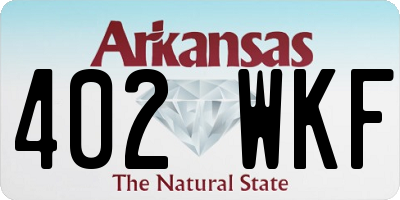 AR license plate 402WKF