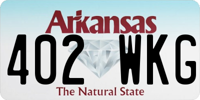 AR license plate 402WKG