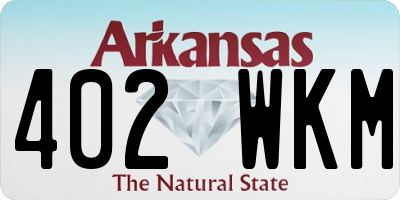 AR license plate 402WKM
