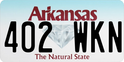AR license plate 402WKN