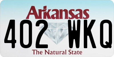AR license plate 402WKQ