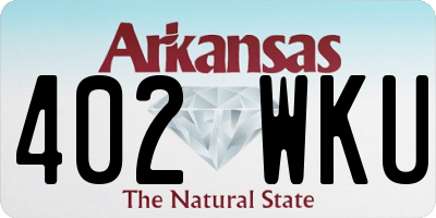 AR license plate 402WKU