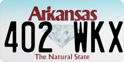 AR license plate 402WKX