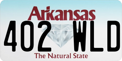 AR license plate 402WLD
