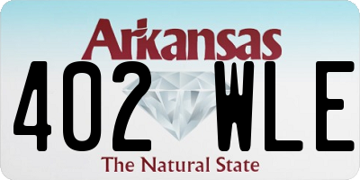 AR license plate 402WLE