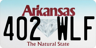 AR license plate 402WLF