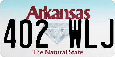 AR license plate 402WLJ