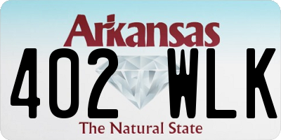 AR license plate 402WLK