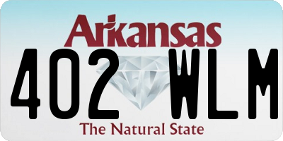 AR license plate 402WLM