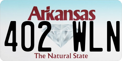 AR license plate 402WLN