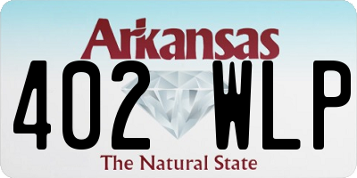 AR license plate 402WLP