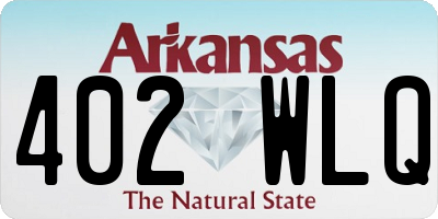 AR license plate 402WLQ