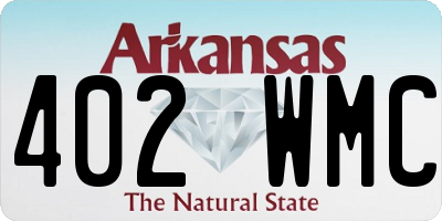 AR license plate 402WMC