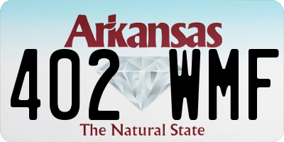 AR license plate 402WMF