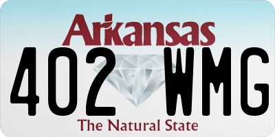 AR license plate 402WMG