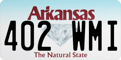 AR license plate 402WMI