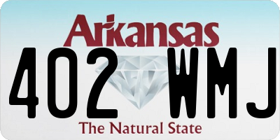 AR license plate 402WMJ