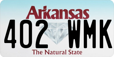 AR license plate 402WMK