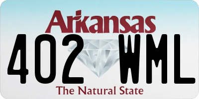 AR license plate 402WML