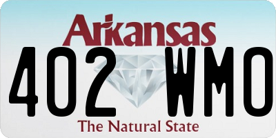 AR license plate 402WMO