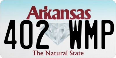 AR license plate 402WMP