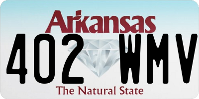 AR license plate 402WMV