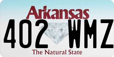 AR license plate 402WMZ