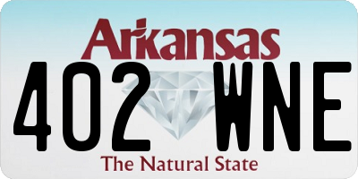AR license plate 402WNE