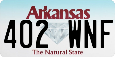 AR license plate 402WNF