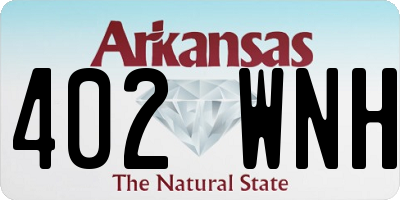 AR license plate 402WNH