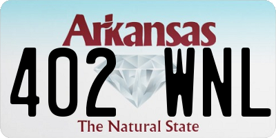 AR license plate 402WNL