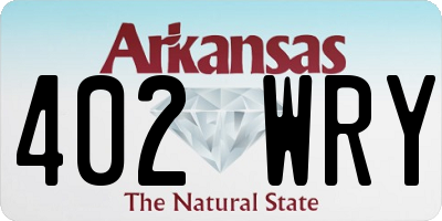 AR license plate 402WRY