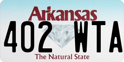 AR license plate 402WTA