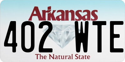 AR license plate 402WTE