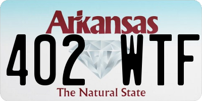 AR license plate 402WTF