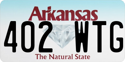 AR license plate 402WTG