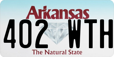 AR license plate 402WTH