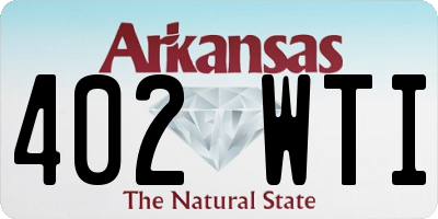 AR license plate 402WTI