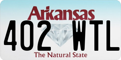 AR license plate 402WTL