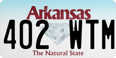 AR license plate 402WTM