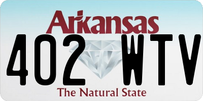AR license plate 402WTV