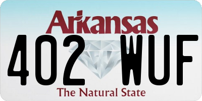 AR license plate 402WUF