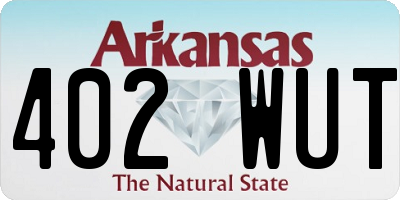 AR license plate 402WUT