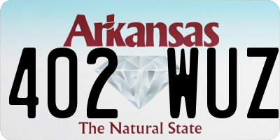 AR license plate 402WUZ