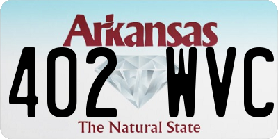 AR license plate 402WVC